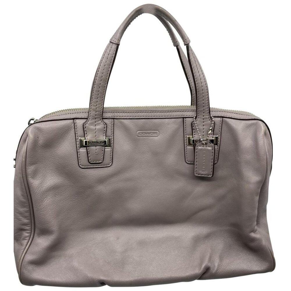 Coach Gray Medium Leather Tote Bag